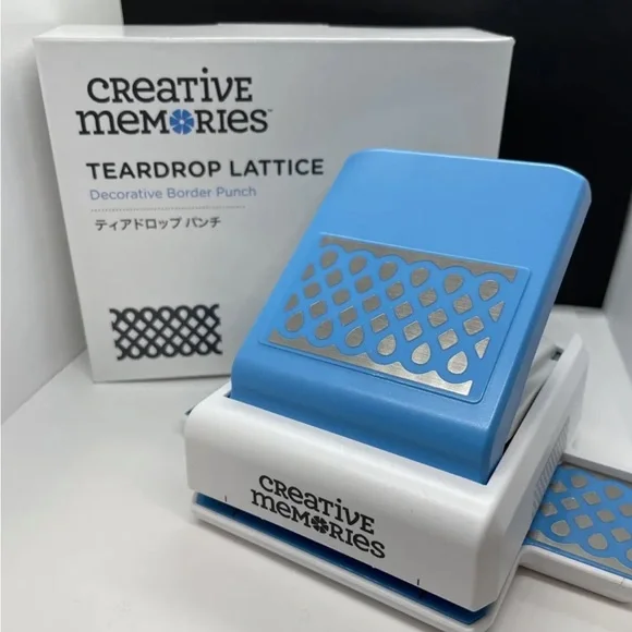 Creative Memories TearDrops Lattice Decorative Border Punch Brand New